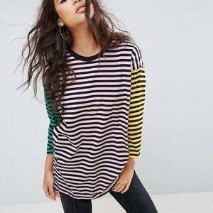 ASOS Colorblock Oversized Tee